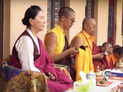 八大舍利塔維修後開光 暨 法王紐修堪涅槃紀念日修法